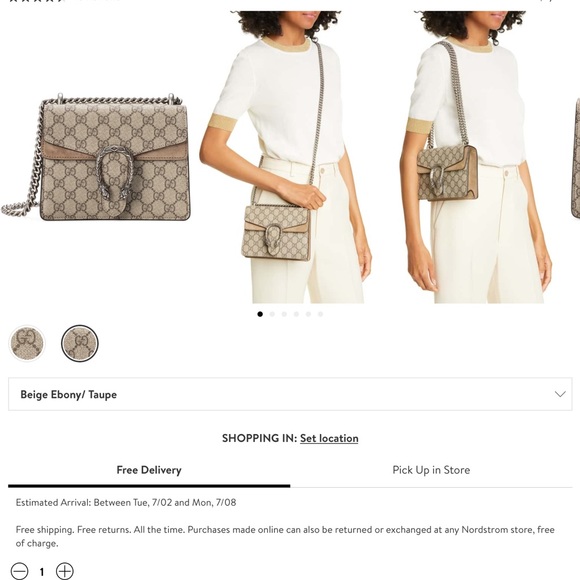 Authentic Gucci Dionysus GG Supreme Mini - Picture 9 of 9